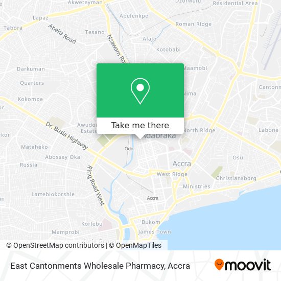 East Cantonments Wholesale Pharmacy map