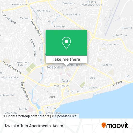Kwesi Affum Apartments map