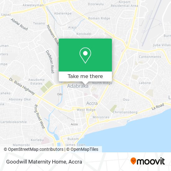 Goodwill Maternity Home map