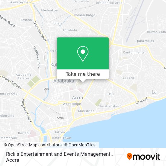 Riclils Entertainment and Events Management. map
