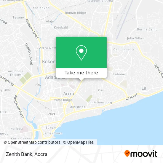 Zenith Bank map