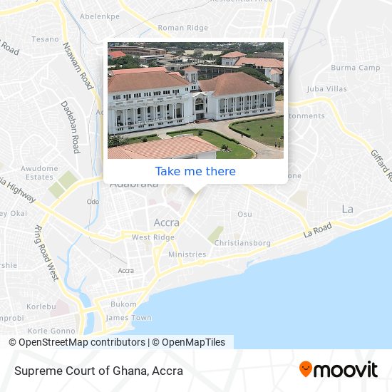 Supreme Court of Ghana map