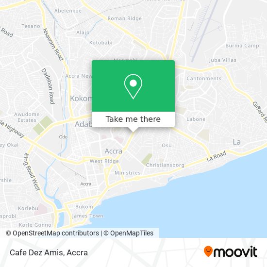 Cafe Dez Amis map