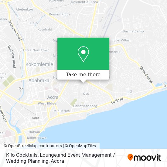 Kilo Cocktails, Lounge,and Event Management / Wedding Planniing map