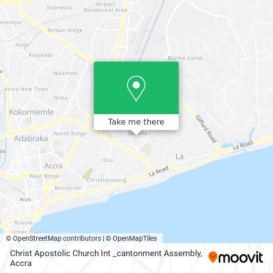 Christ Apostolic Church Int _cantonment Assembly map