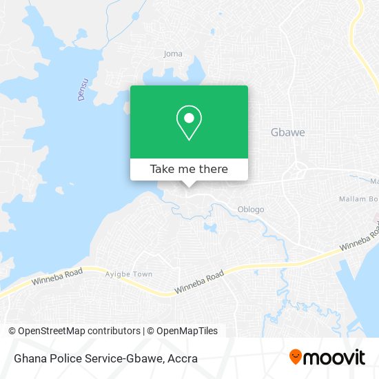 Ghana Police Service-Gbawe map