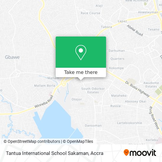 Tantua International School Sakaman map