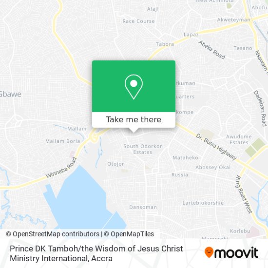 Prince DK Tamboh / the Wisdom of Jesus Christ Ministry International map