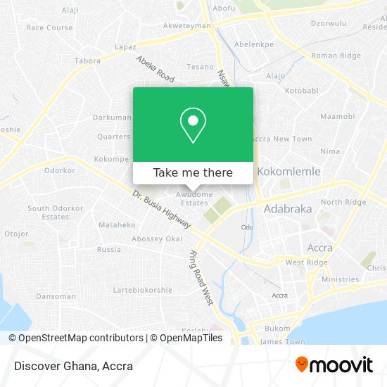 Discover Ghana map