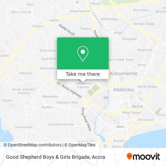 Good Shepherd Boys & Girls Brigade map