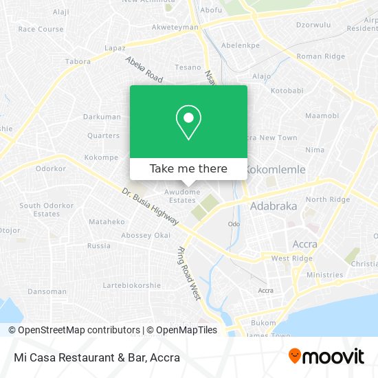 Mi Casa Restaurant & Bar map