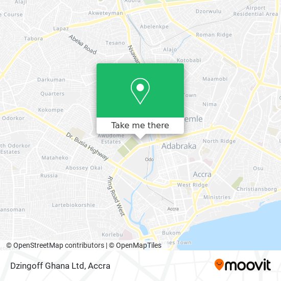 Dzingoff Ghana Ltd map