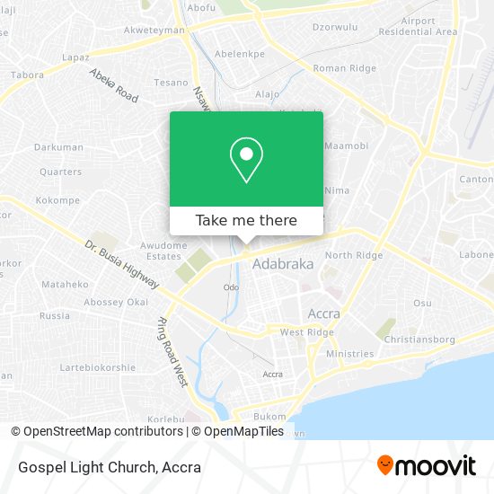 Gospel Light Church map
