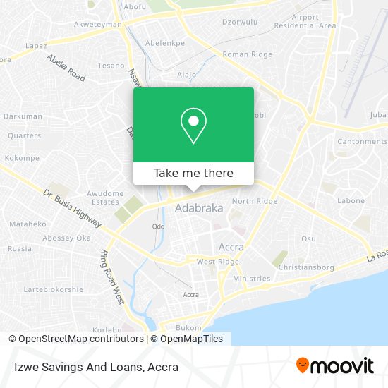 Izwe Savings And Loans map