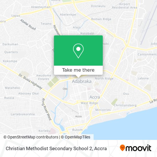 Christian Methodist Secondary School 2 map