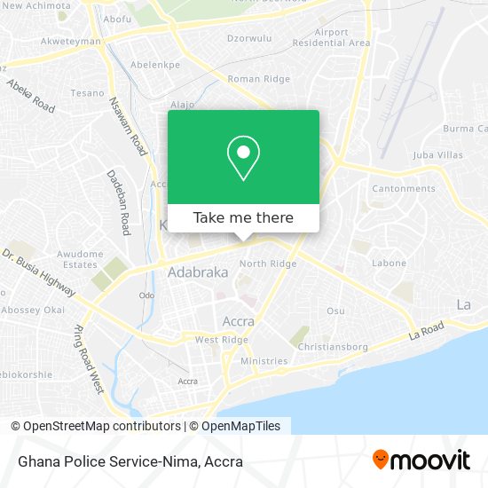 Ghana Police Service-Nima map