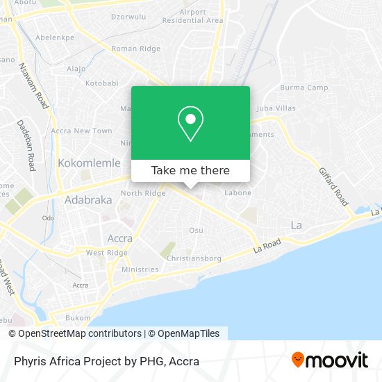 Phyris Africa Project by PHG map