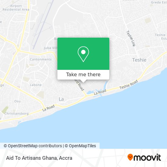 Aid To Artisans Ghana map