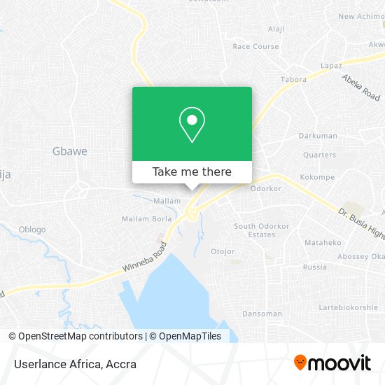 Userlance Africa map