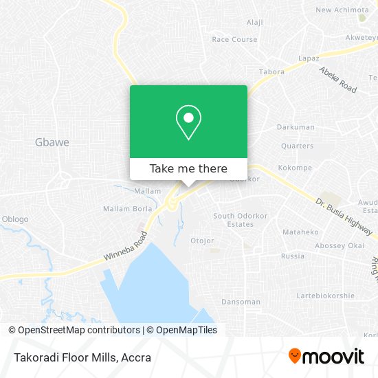 Takoradi Floor Mills map