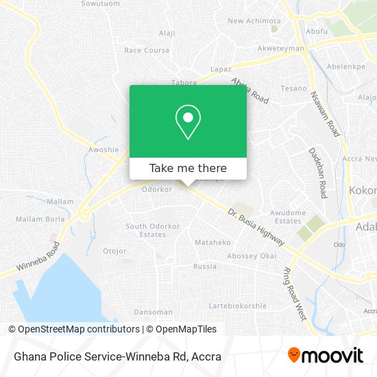 Ghana Police Service-Winneba Rd map
