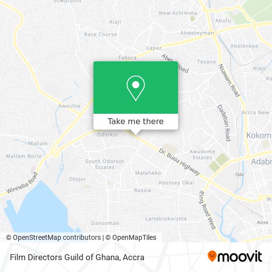 Film Directors Guild of Ghana map