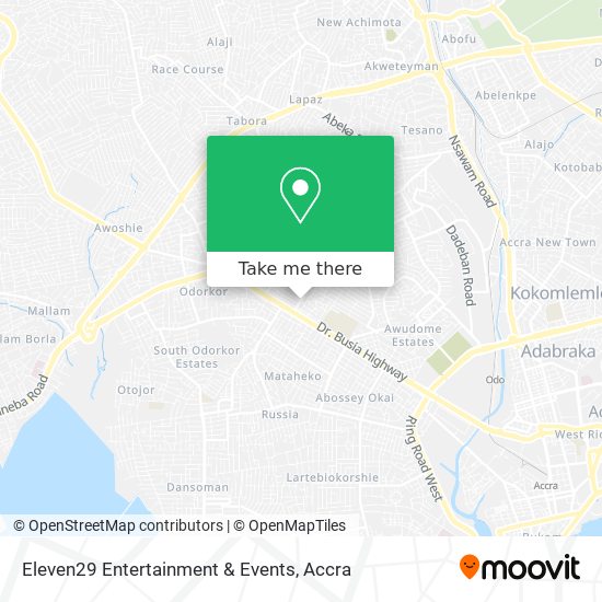 Eleven29 Entertainment & Events map