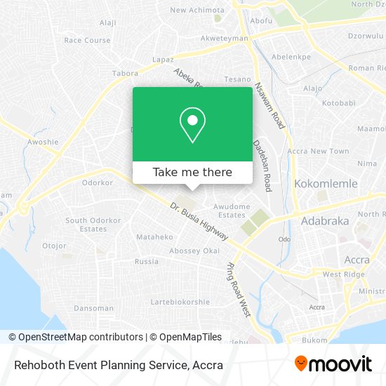 Rehoboth Event Planning Service map