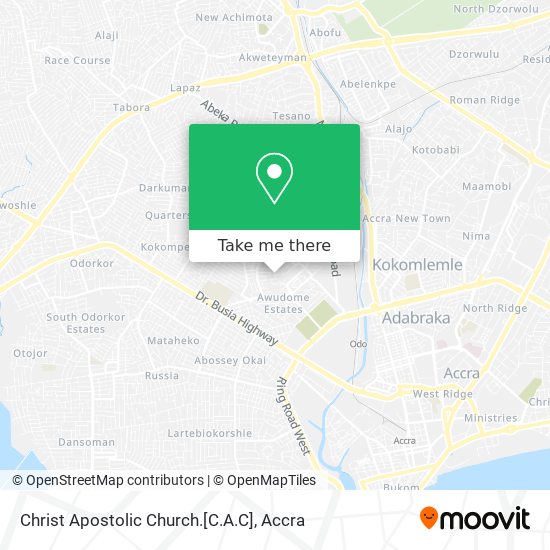 Christ Apostolic Church.[C.A.C] map