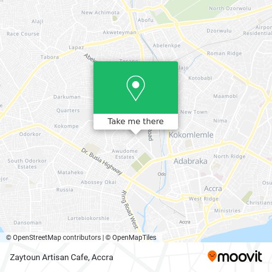 Zaytoun Artisan Cafe map