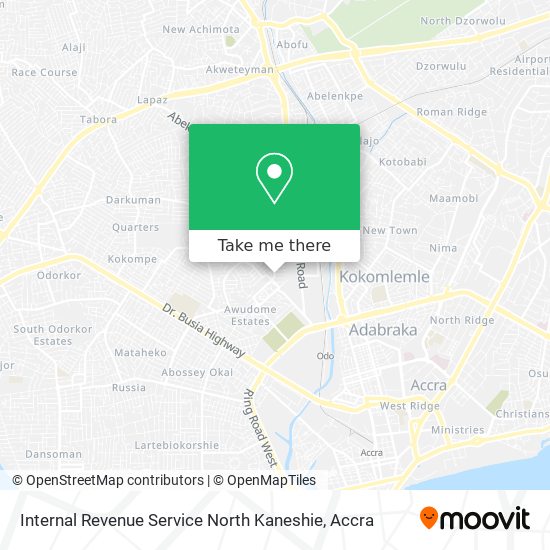 Internal Revenue Service North Kaneshie map