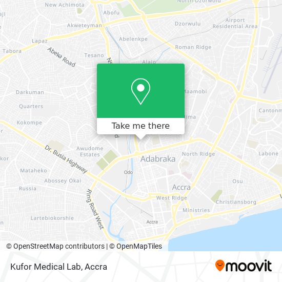 Kufor Medical Lab map