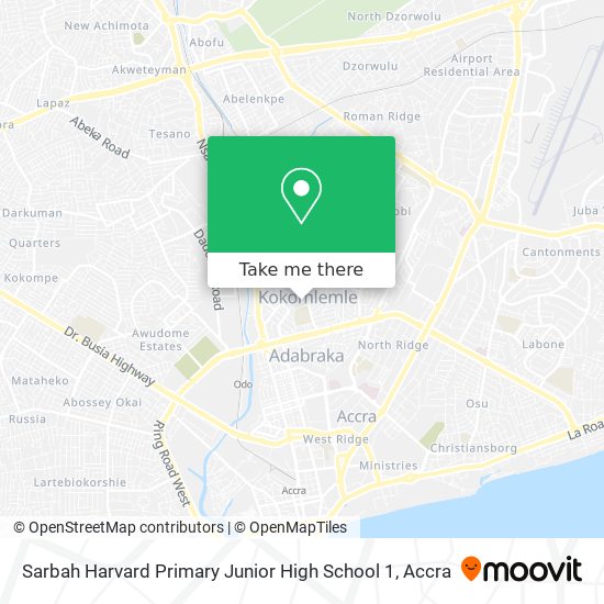 Sarbah Harvard Primary Junior High School 1 map