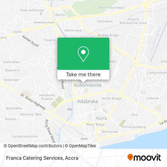 Franca Catering Services map