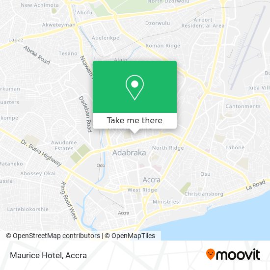 Maurice Hotel map