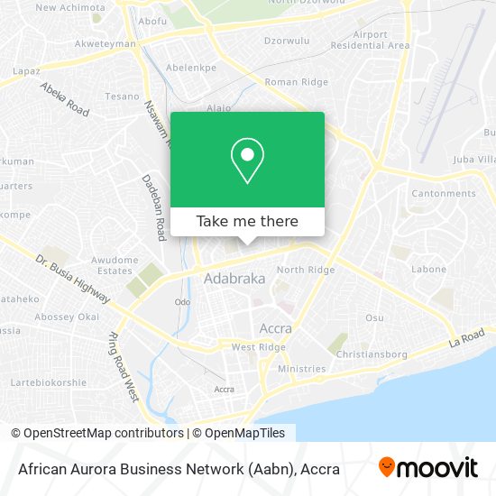 African Aurora Business Network (Aabn) map