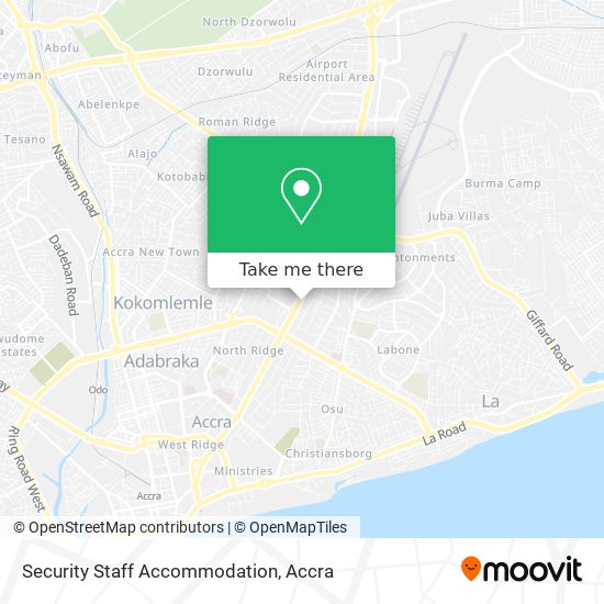 Security Staff Accommodation map