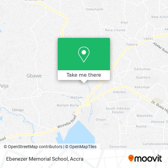 Ebenezer Memorial School map