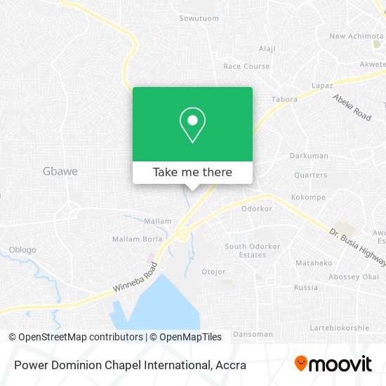Power Dominion Chapel International map