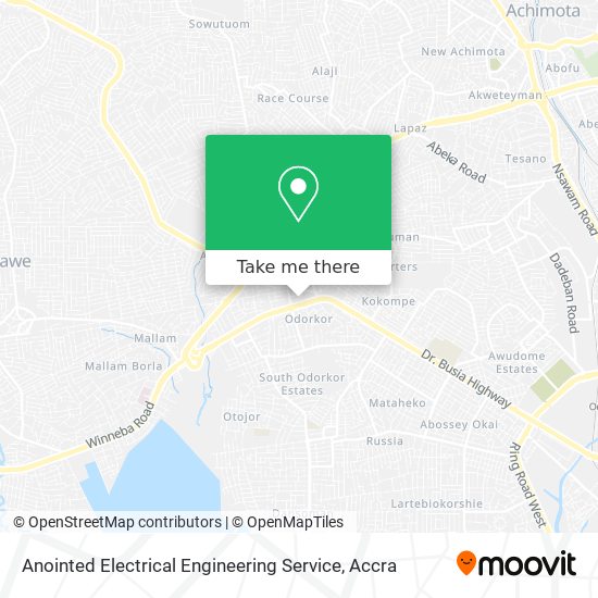 Anointed Electrical Engineering Service map