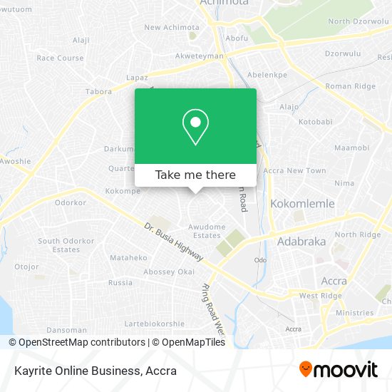 Kayrite Online Business map