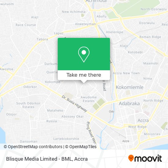 Blisque Media Limited - BML map