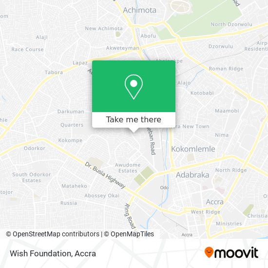 Wish Foundation map
