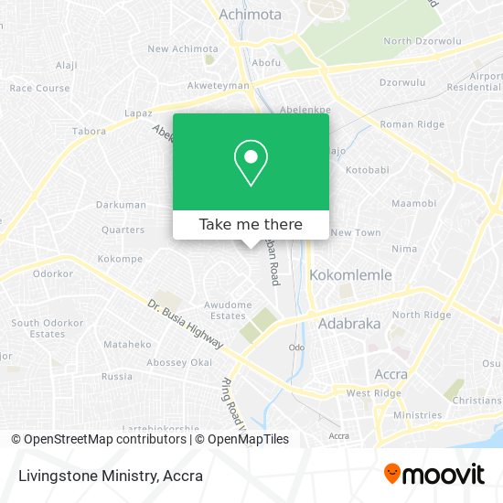 Livingstone Ministry map