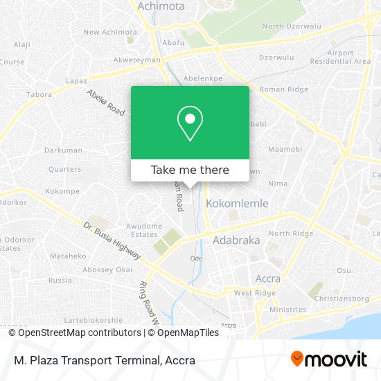 M. Plaza Transport Terminal map