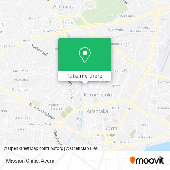 Mission Clinic map