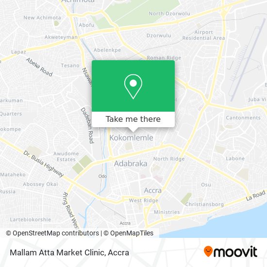 Mallam Atta Market Clinic map