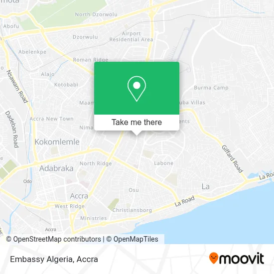 Embassy Algeria map