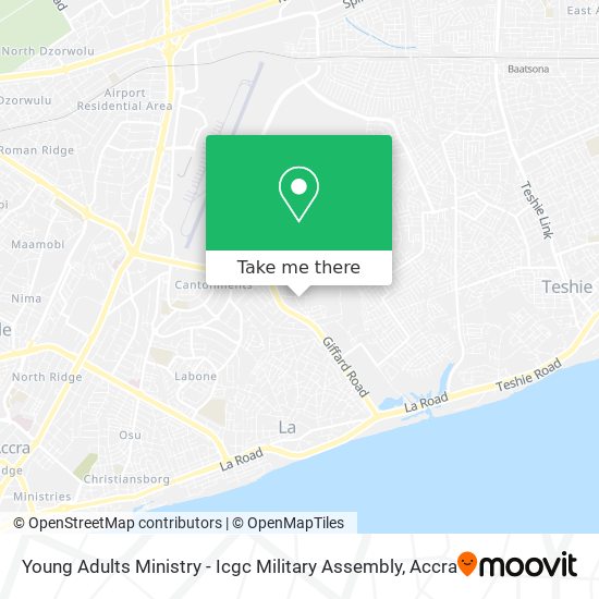 Young Adults Ministry - Icgc Military Assembly map