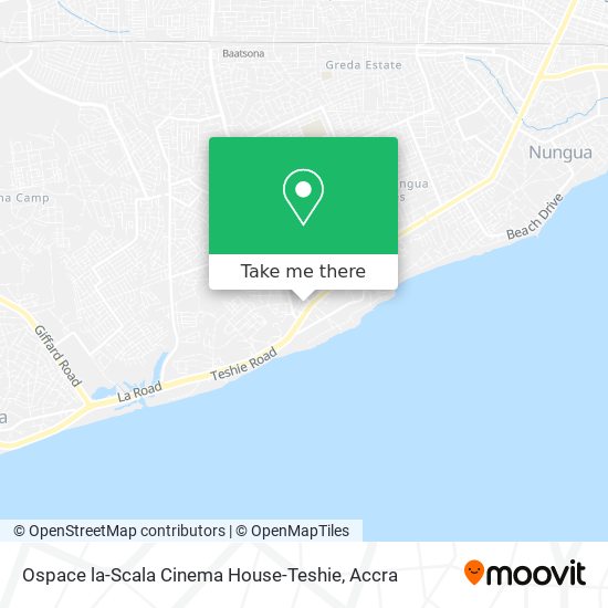 Ospace la-Scala Cinema House-Teshie map